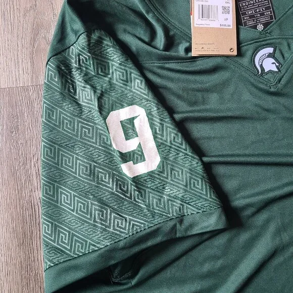 Nike Michigan State Spartans Football Dri-Fit Jersey Mens XXL - Picture 3 of 5
